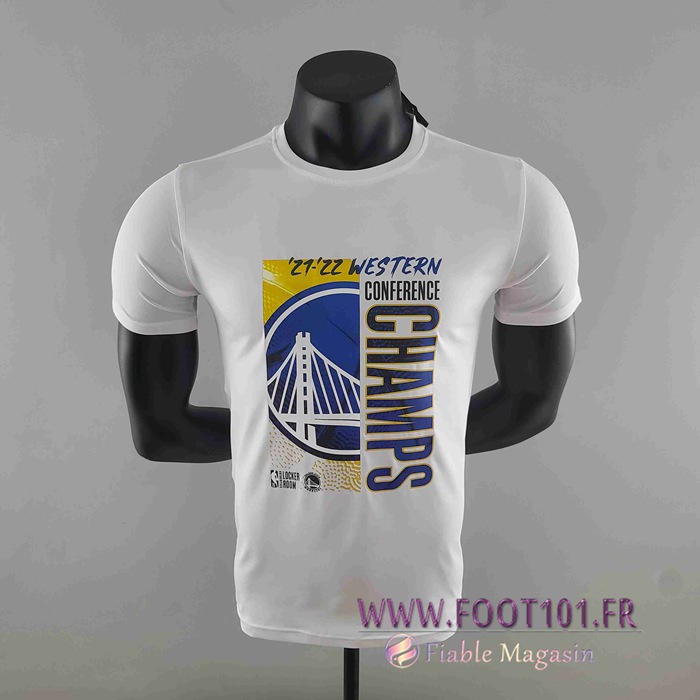 NBA Golden State Warriors T-Shirt Blanc #K000224