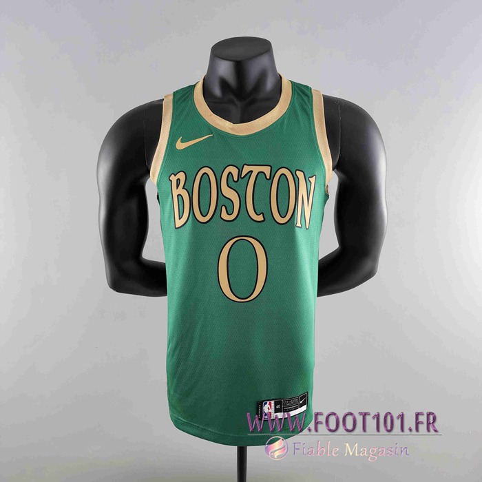 Maillot Boston Celtics (TATUM #0) 2020 Vert City Edition