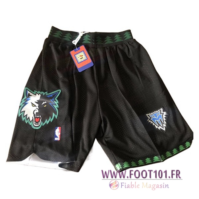 Shorts NBA Minnesota Timberwolves Noir