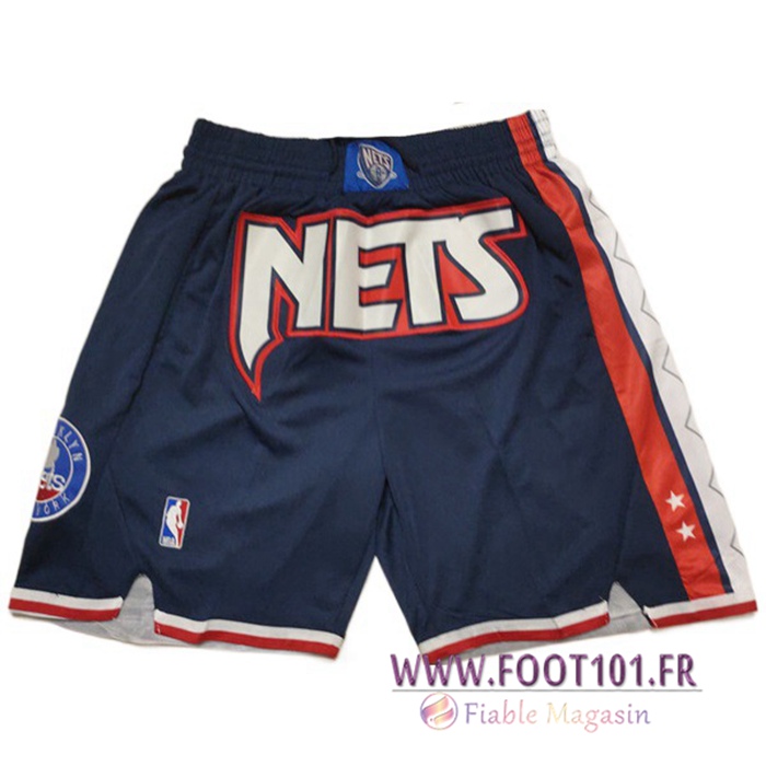 Shorts NBA Brooklyn Nets Bleu Foncé
