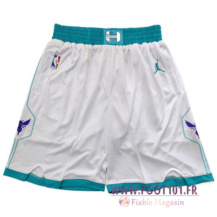 Shorts NBA Charlotte Hornets Blanc