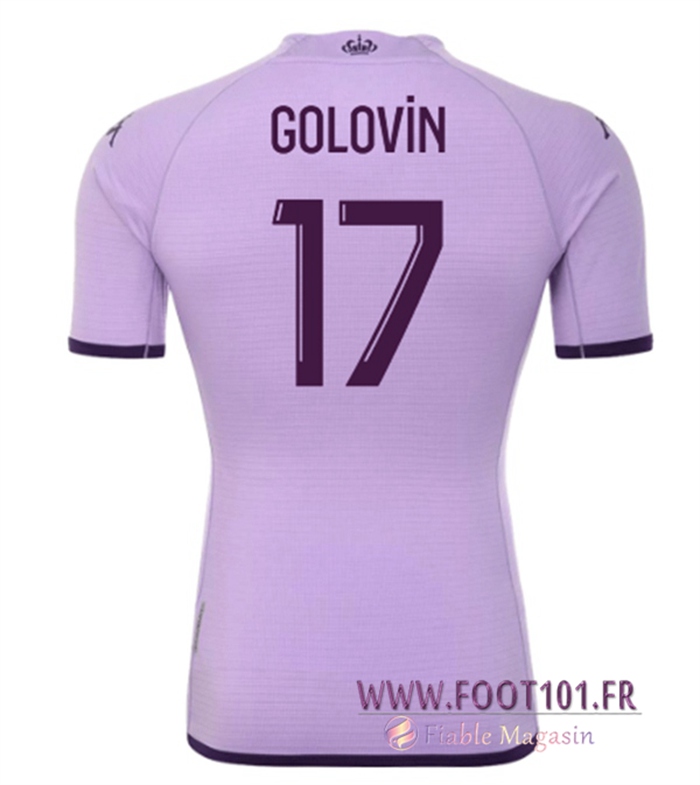 Maillot de Foot AS Monaco (GOLOVIN #17) 2022/2023 Third