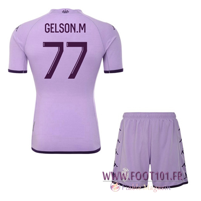Maillot de Foot AS Monaco (GELSON.M #77) Enfant Third 2022/2023