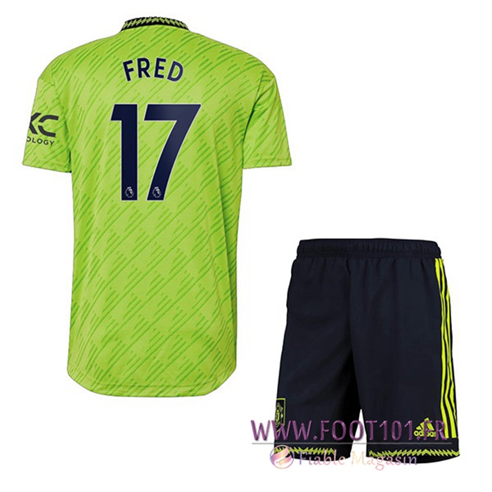 Maillot de Foot Manchester United (FRED #17) Enfant Third 2022/2023