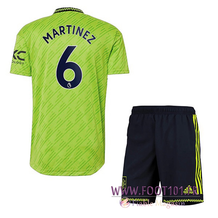 Maillot de Foot Manchester United (MARTÍNEZ #6) Enfant Third 2022/2023