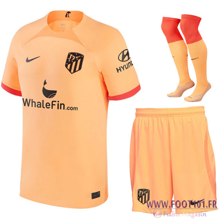 Ensemble Maillot Foot Atletico Madrid Third (Short + Chaussettes) 2022/2023