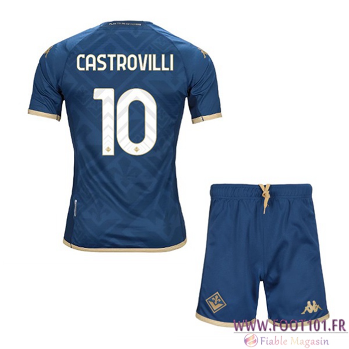 Maillot de Foot ACF Fiorentina (CASTROVILLI #10) Enfants Third 2022/2023