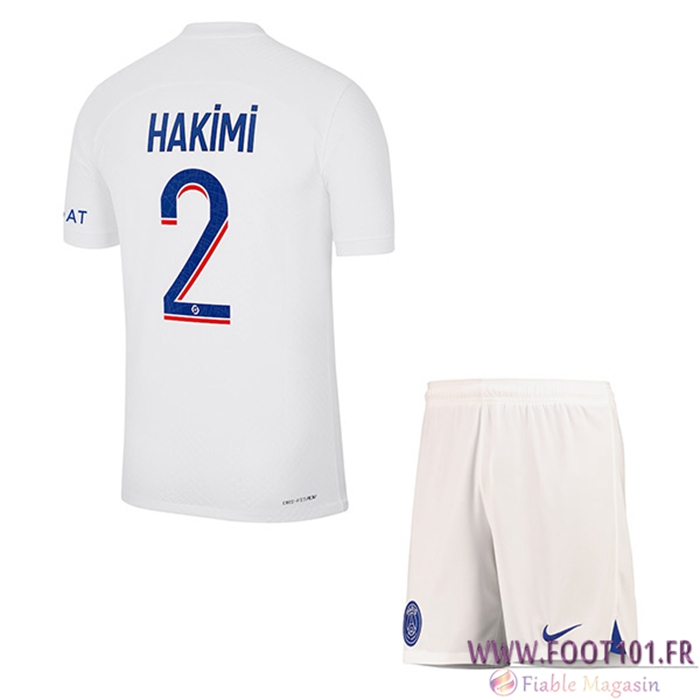 Maillot de Foot PSG (HAKIMI #2) Enfants Third 2022/2023