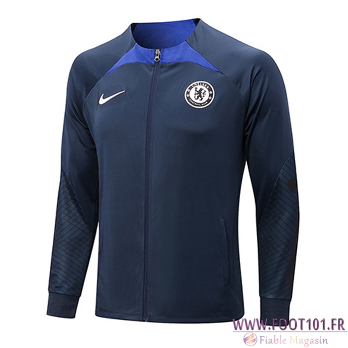 Veste Foot FC Chelsea Noir/Bleu 2022/2023