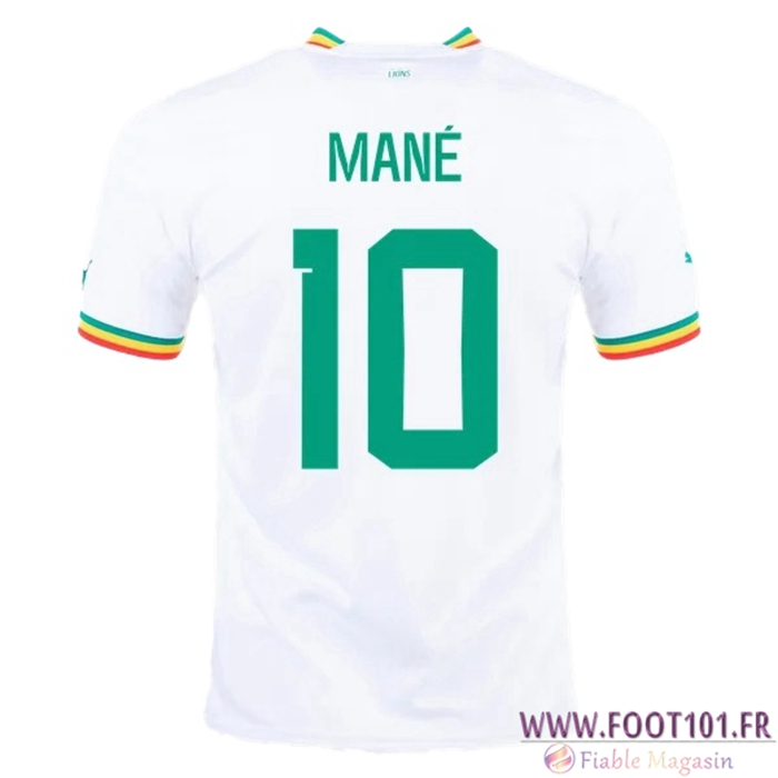 Maillot de Foot Sénégal (MANE #10) Coupe Du Monde 2022 Domicile