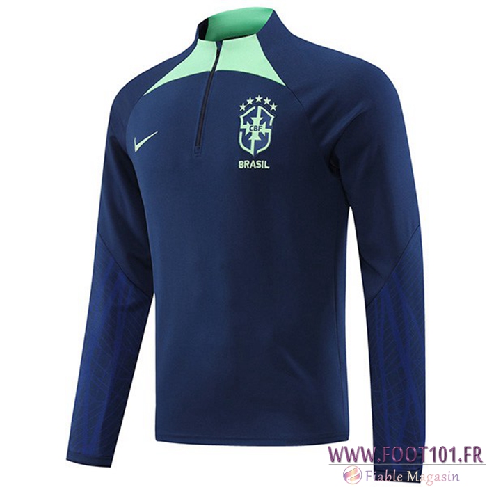 Sweatshirt Training Bresil Bleu Marins 2022/2023